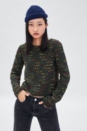 MULTICOLORED CHENILLE SWEATER at Zara